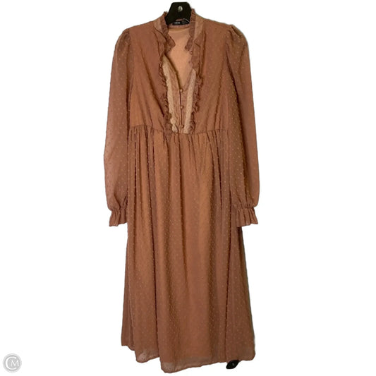 Dress Casual Midi By Shein In Pink, Size: S