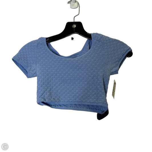 Athletic Top Short Sleeve By Free People In Blue, Size: M