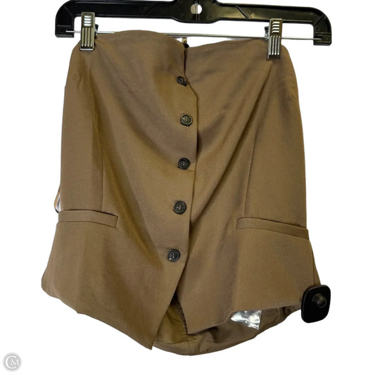 Top Sleeveless By Love Tree In Brown, Size: L