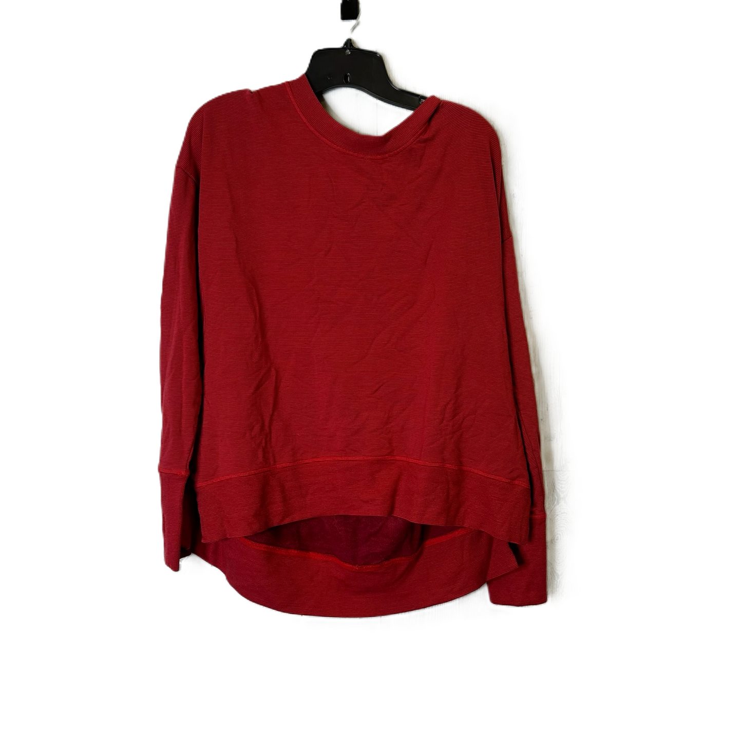 Athletic Top Long Sleeve Crewneck By Athleta In Red, Size: L