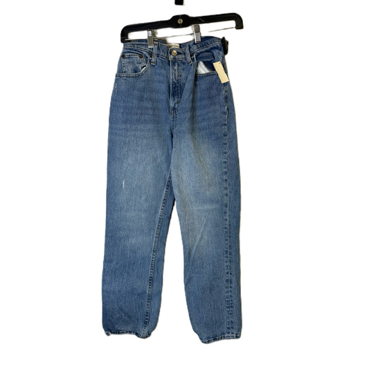 Jeans Straight By Abercrombie And Fitch In Blue Denim, Size: 2