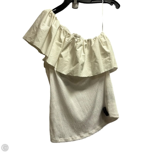Top Sleeveless By Who What Wear In White, Size: M