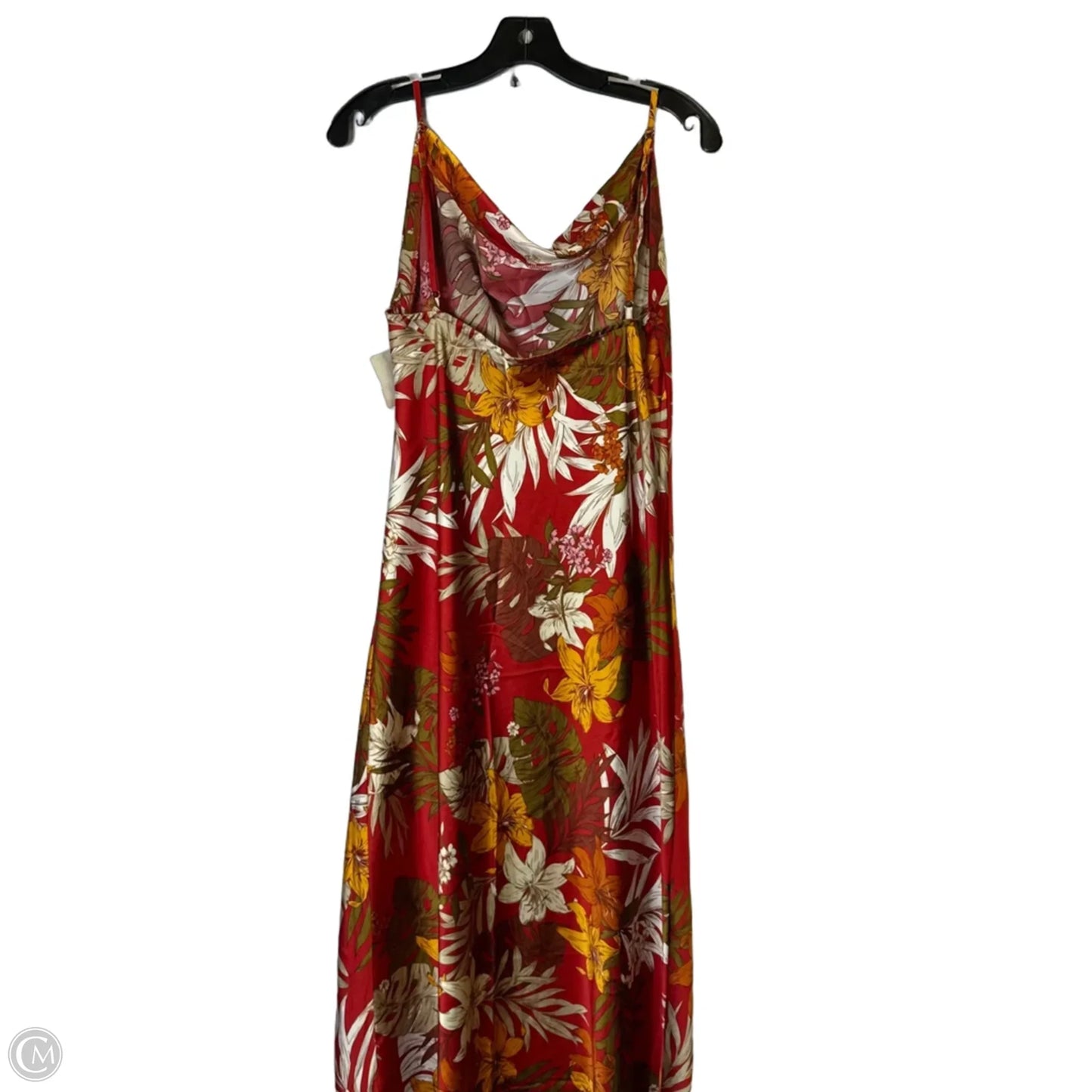 Dress Party Midi By Clothes Mentor In Red, Size: Xl