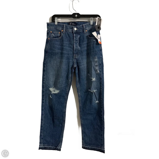 Jeans Straight By Gap In Blue Denim, Size: 8