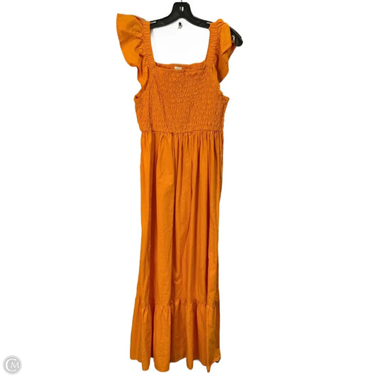 Dress Casual Midi By Mudpie In Orange, Size: M