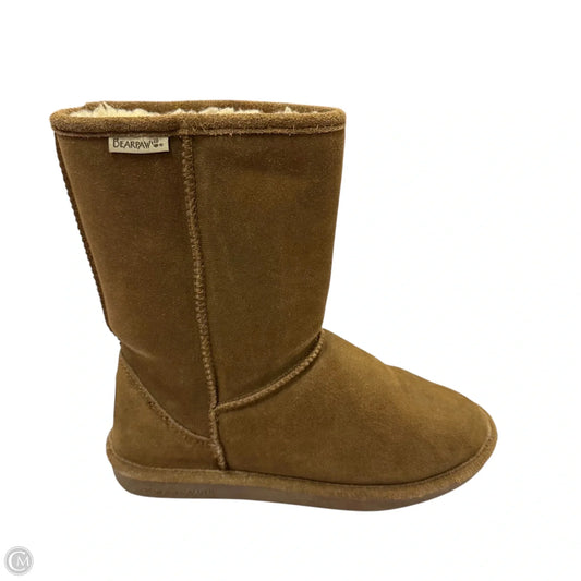 Boots Ankle Heels By Bearpaw In Brown, Size: 9
