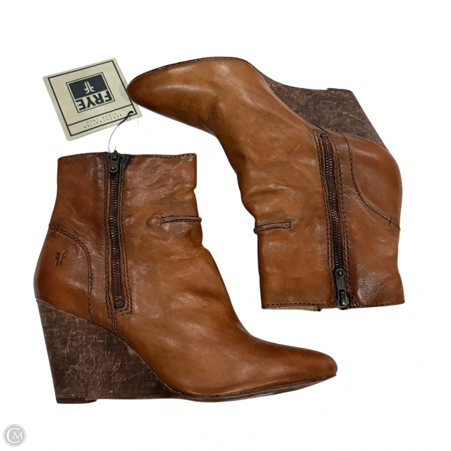 Boots Designer By Frye In Brown, Size: 9