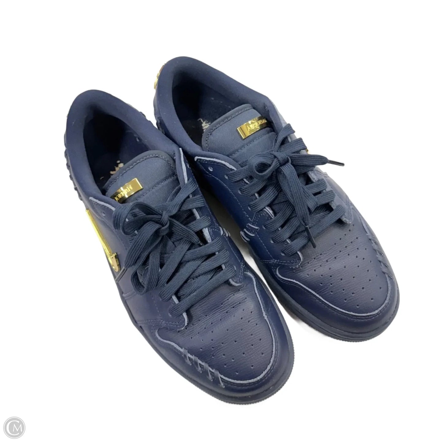 Shoes Luxury Designer By Jordan In Blue, Size: 9.5