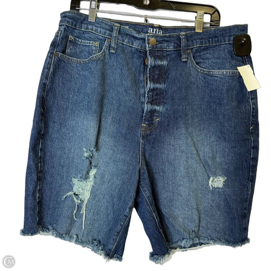 Shorts By Ana In Blue Denim, Size: 14