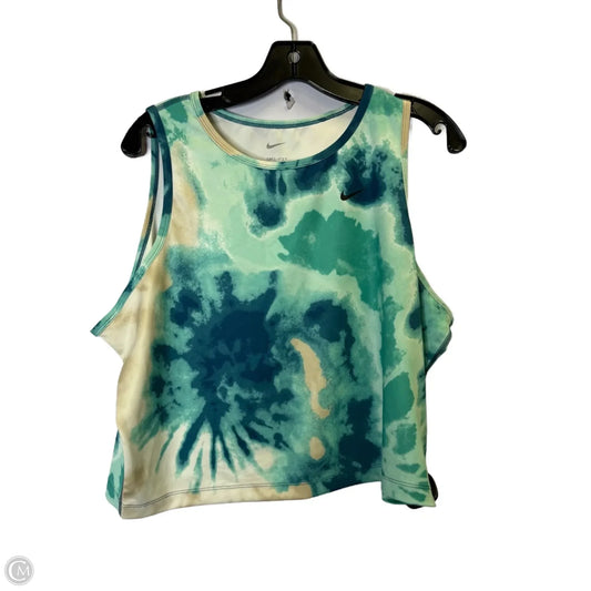 Athletic Tank Top By Nike Apparel In Teal, Size: Xxl
