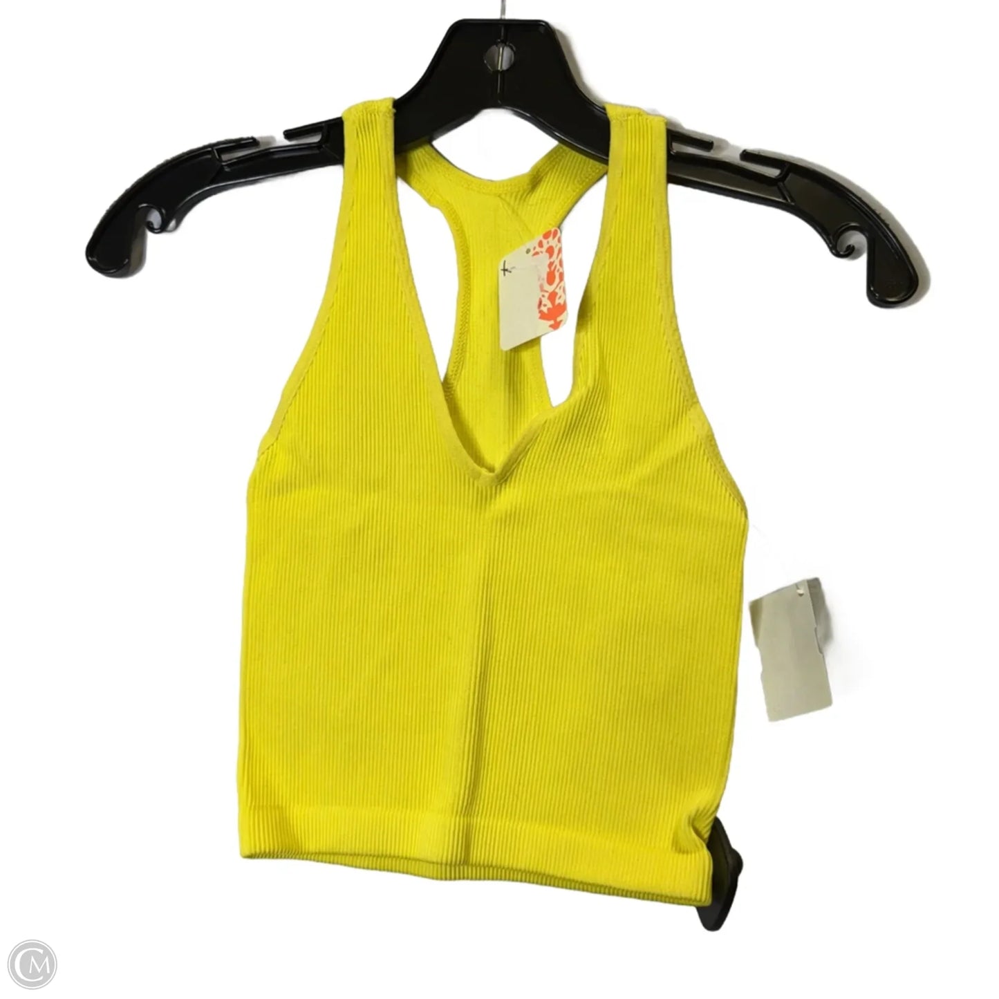 Athletic Tank Top By Free People In Yellow, Size: S