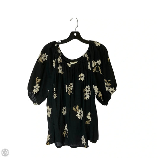Top Short Sleeve By Sonoma In Black, Size: 2x
