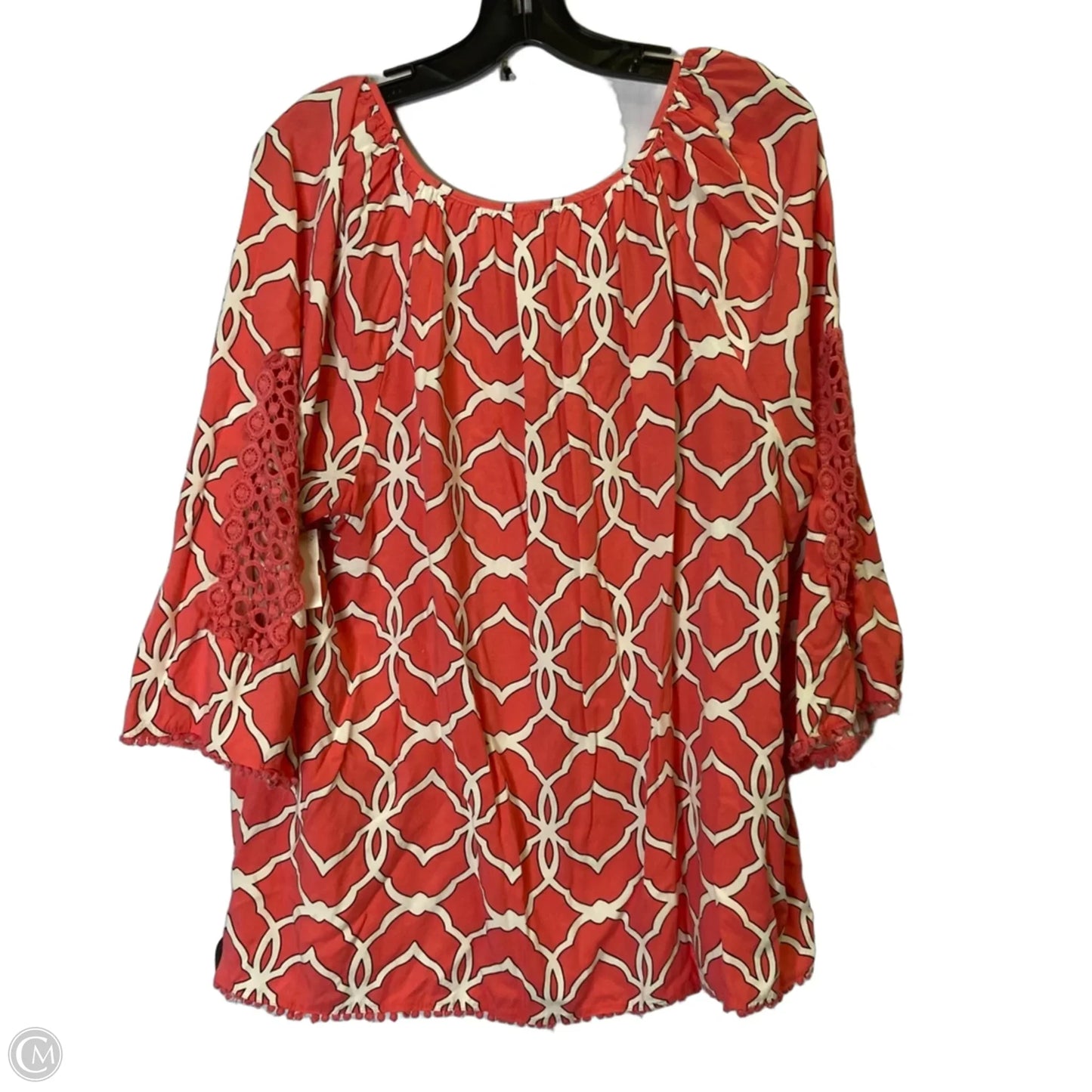 Top Short Sleeve By Crown And Ivy In Pink, Size: 2x