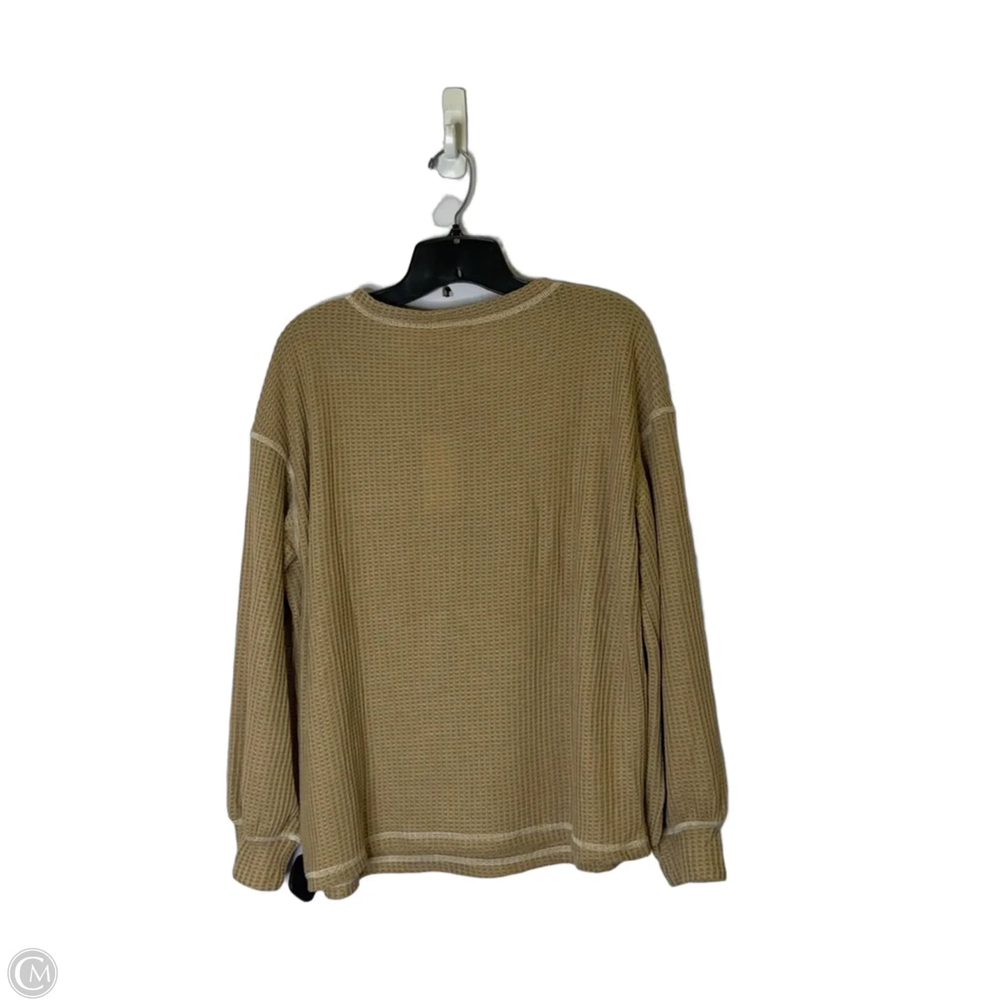 Top Long Sleeve Basic By Ekouaer In Brown, Size: M