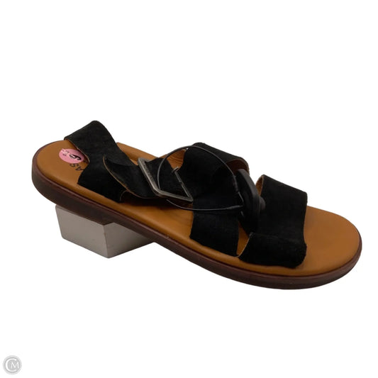 Sandals Flats By Kork Ease In Black, Size: 9