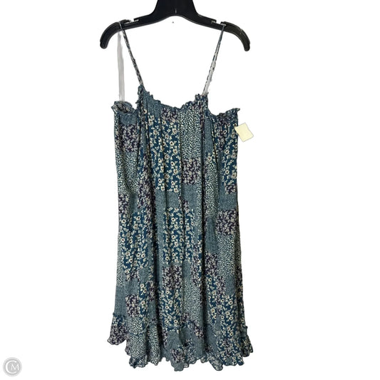 Dress Casual Midi By Impressions In Blue, Size: L