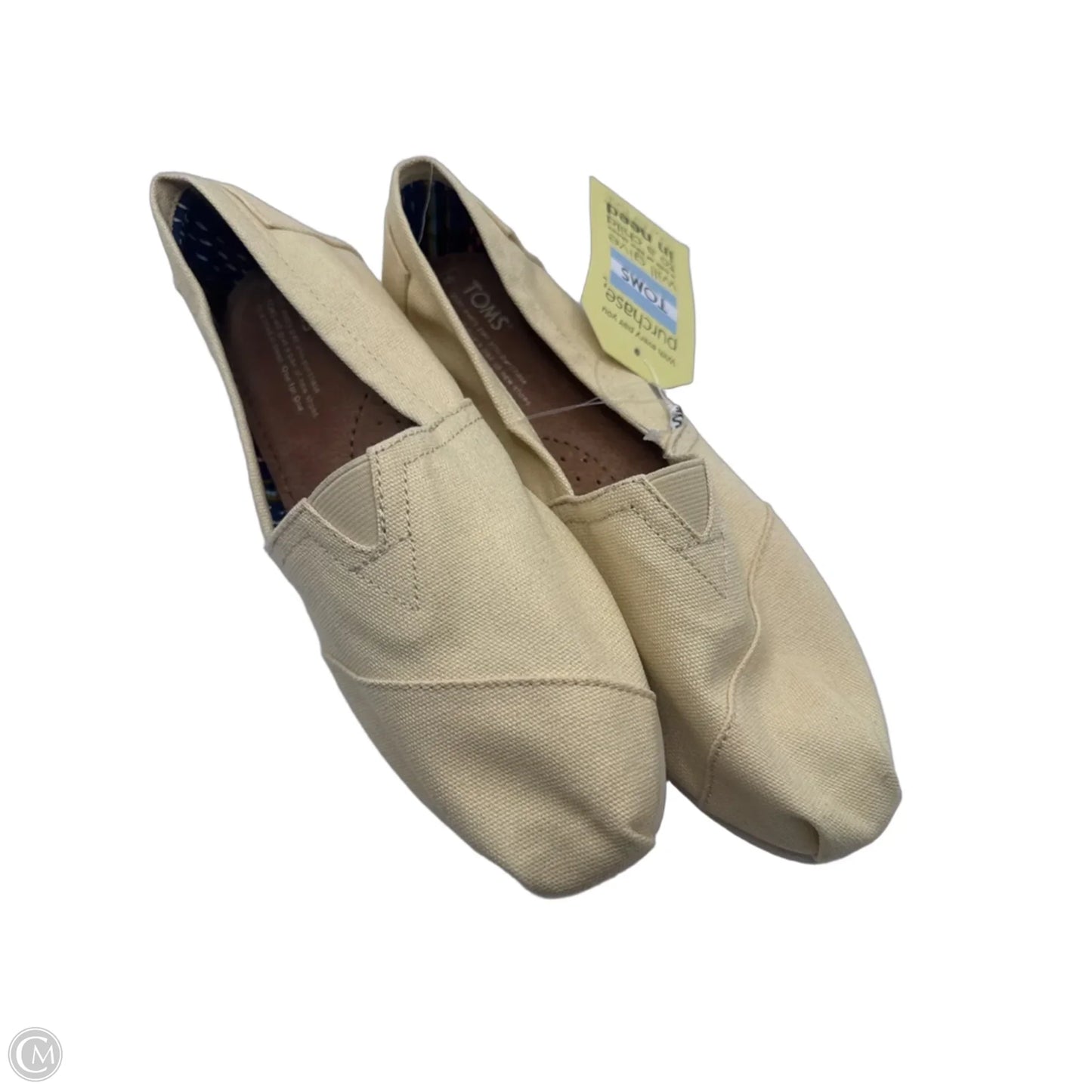Shoes Flats By Toms In Yellow, Size: 9