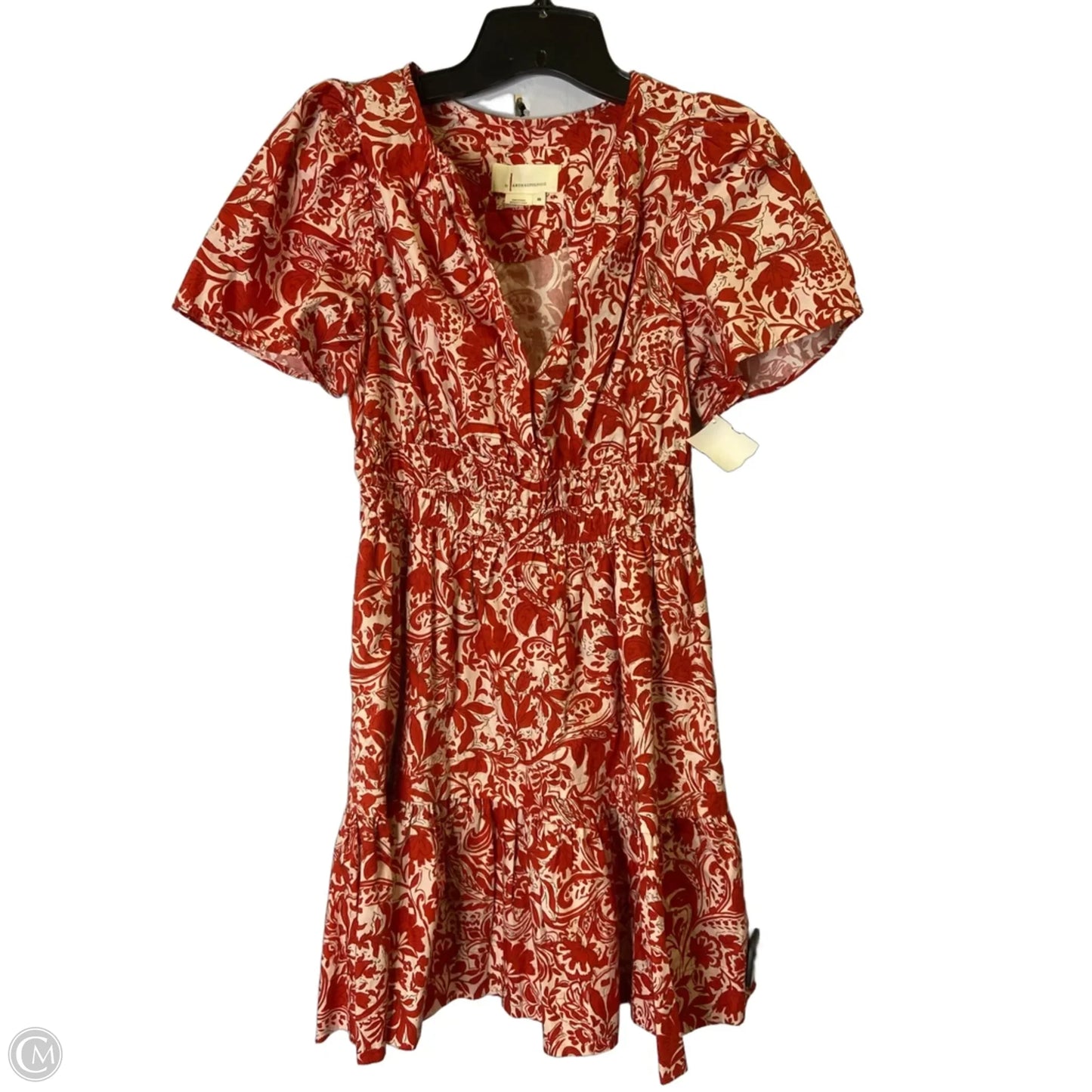 Dress Casual Short By Anthropologie In Red, Size: Xs