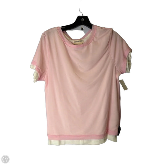 Top Short Sleeve By We The Free In Pink, Size: Xl