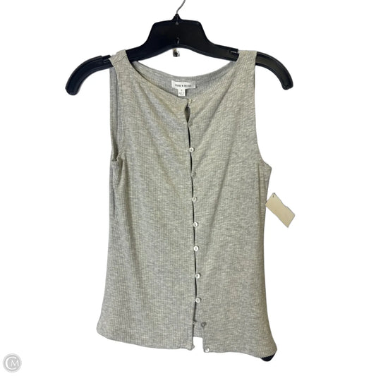 Top Sleeveless By Pink Rose In Grey, Size: S
