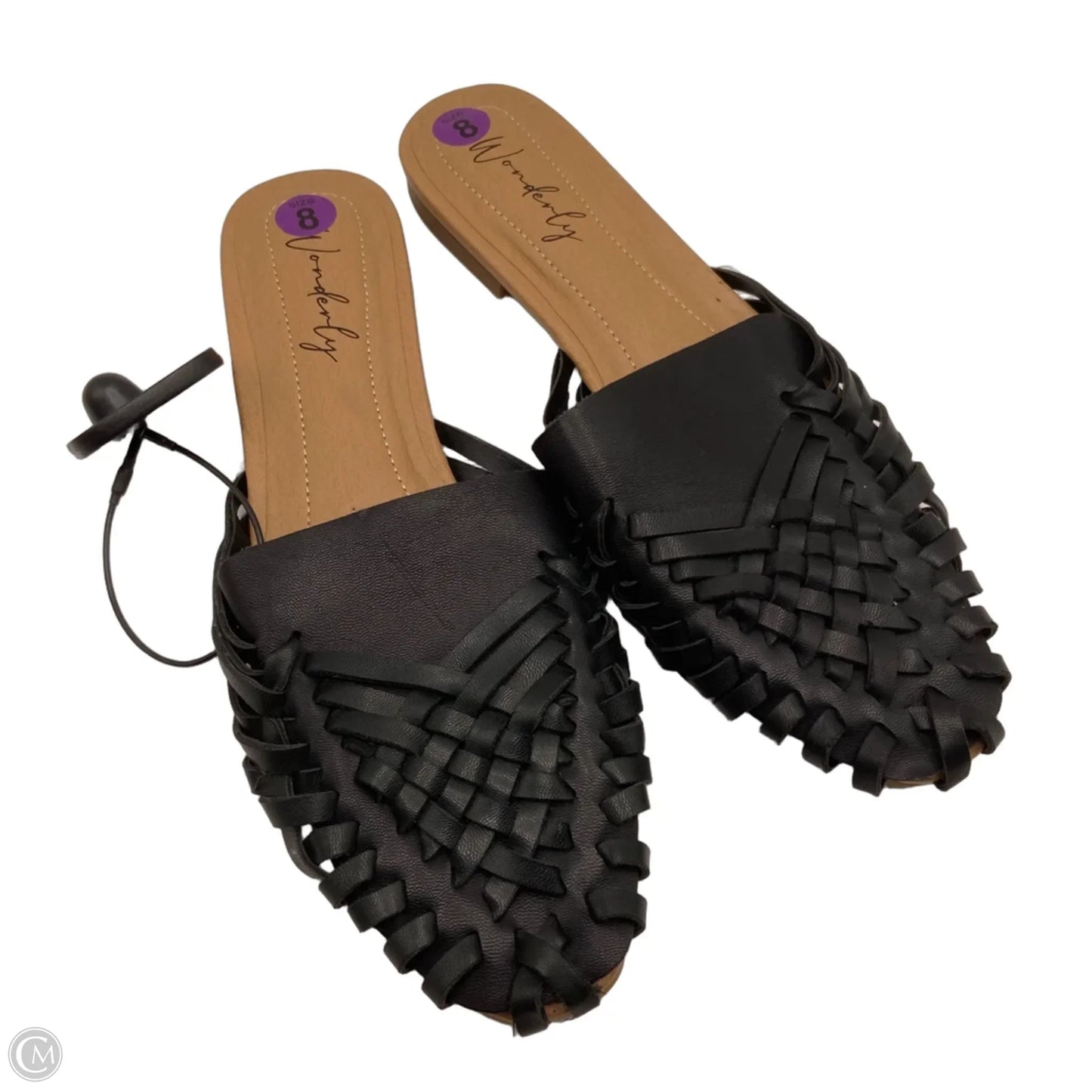 Shoes Flats By Wonderly In Black, Size: 8