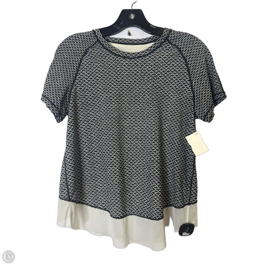 Athletic Top Short Sleeve By Lululemon In Black, Size: S