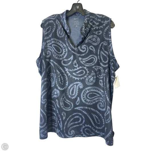 Athletic Tank Top By Nike Apparel In Blue, Size: Xxl