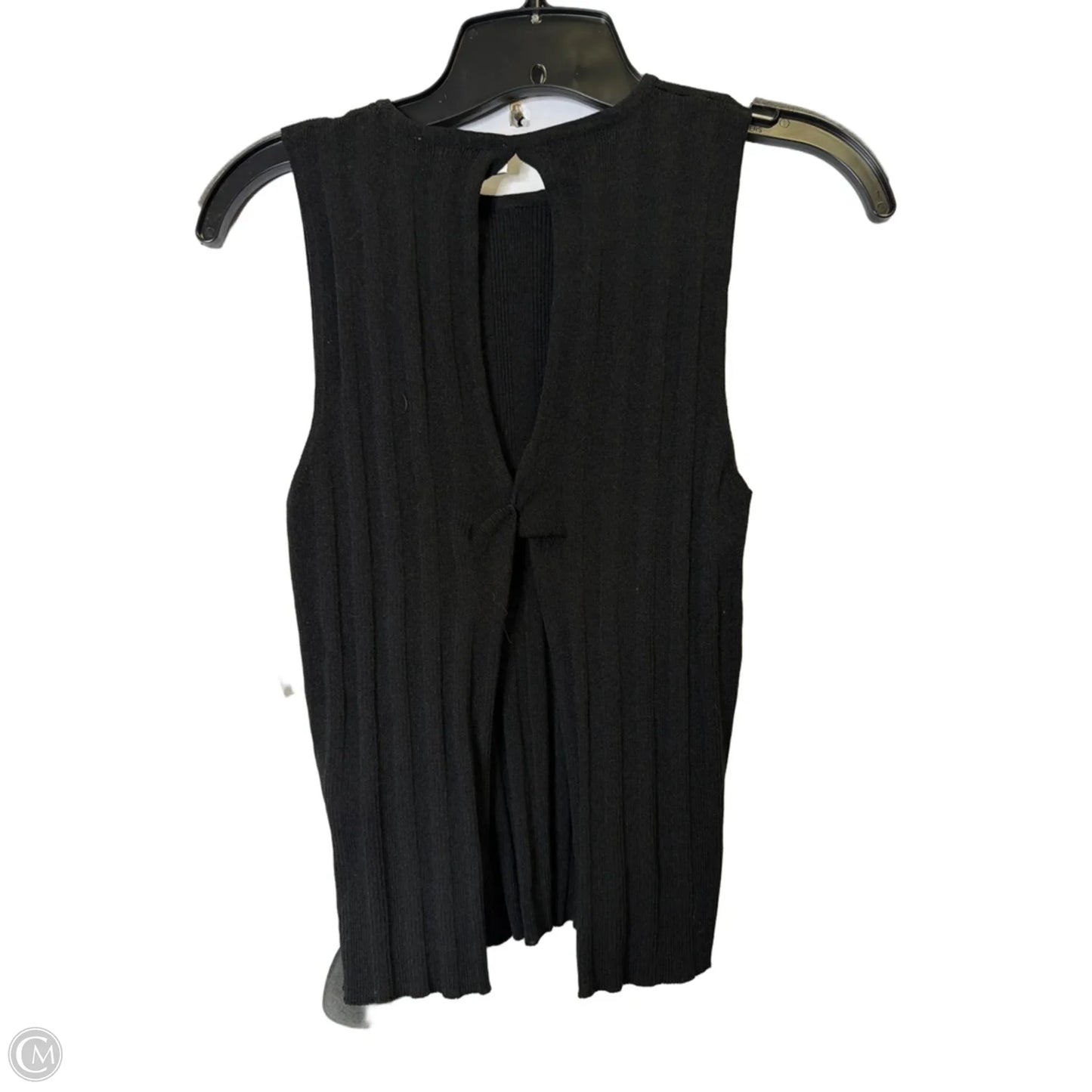 Top Sleeveless By Zara In Black, Size: S
