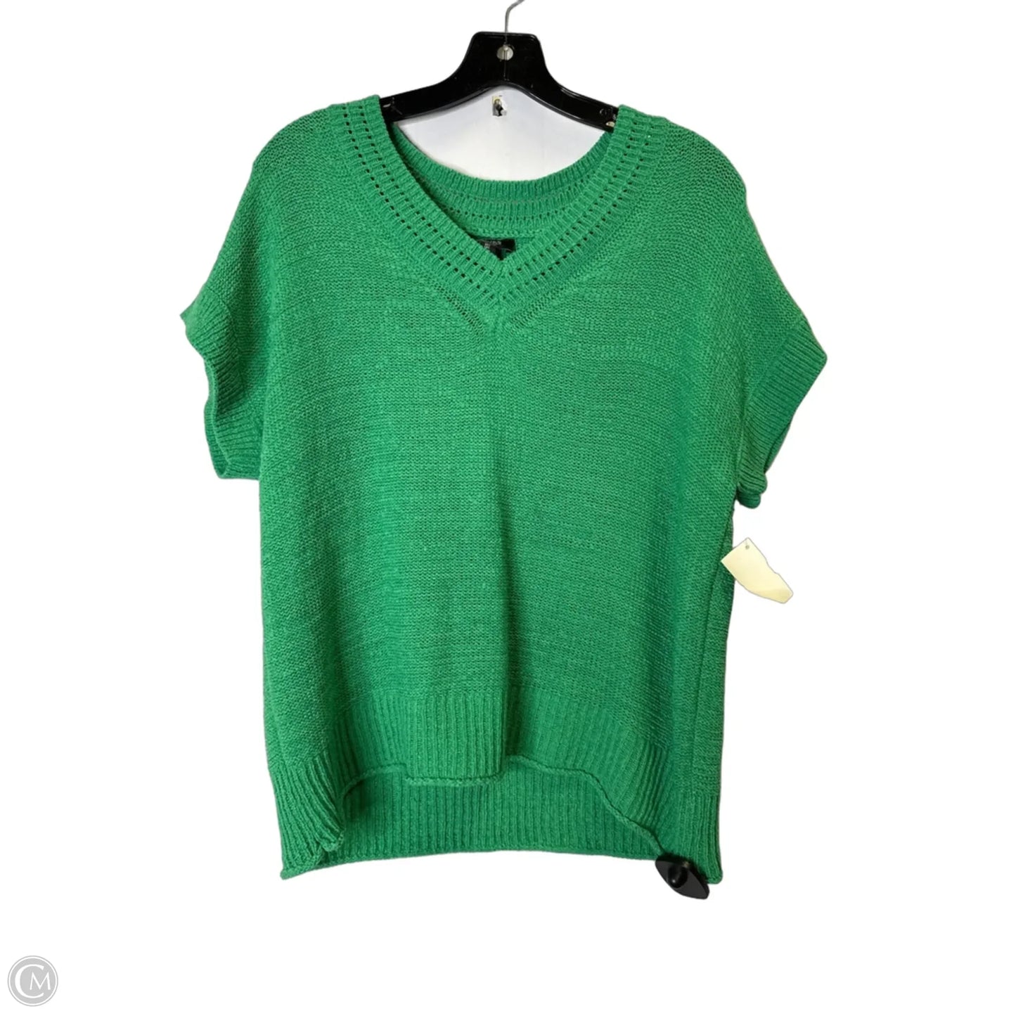 Sweater Short Sleeve By Jones New York In Green, Size: L