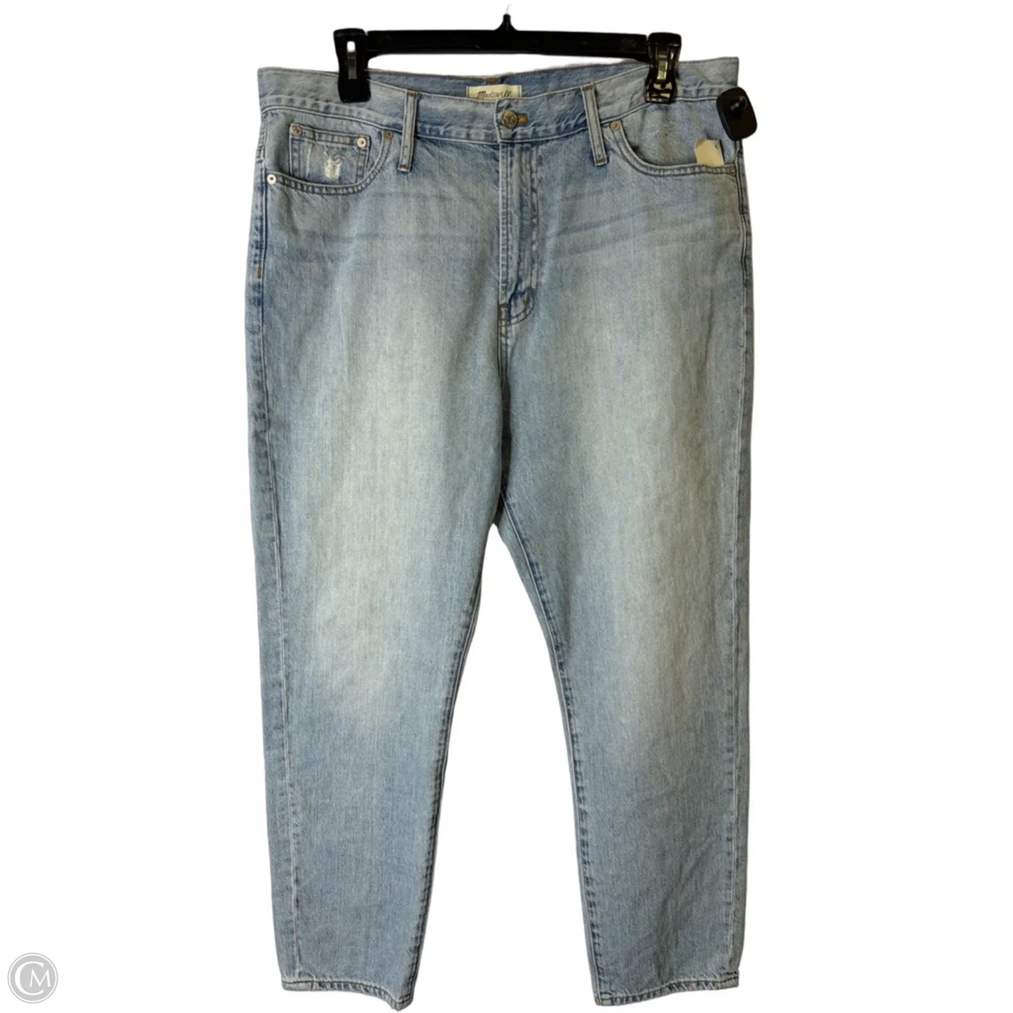 Jeans Straight By Madewell In Blue Denim, Size: 14