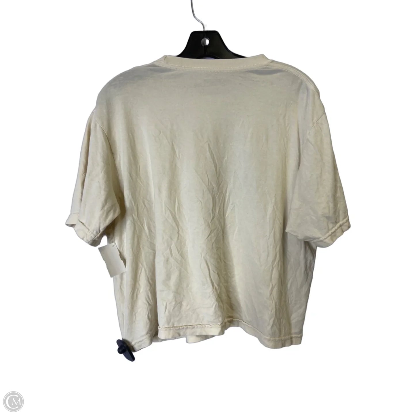 Top Short Sleeve By Clothes Mentor In Cream, Size: Xl