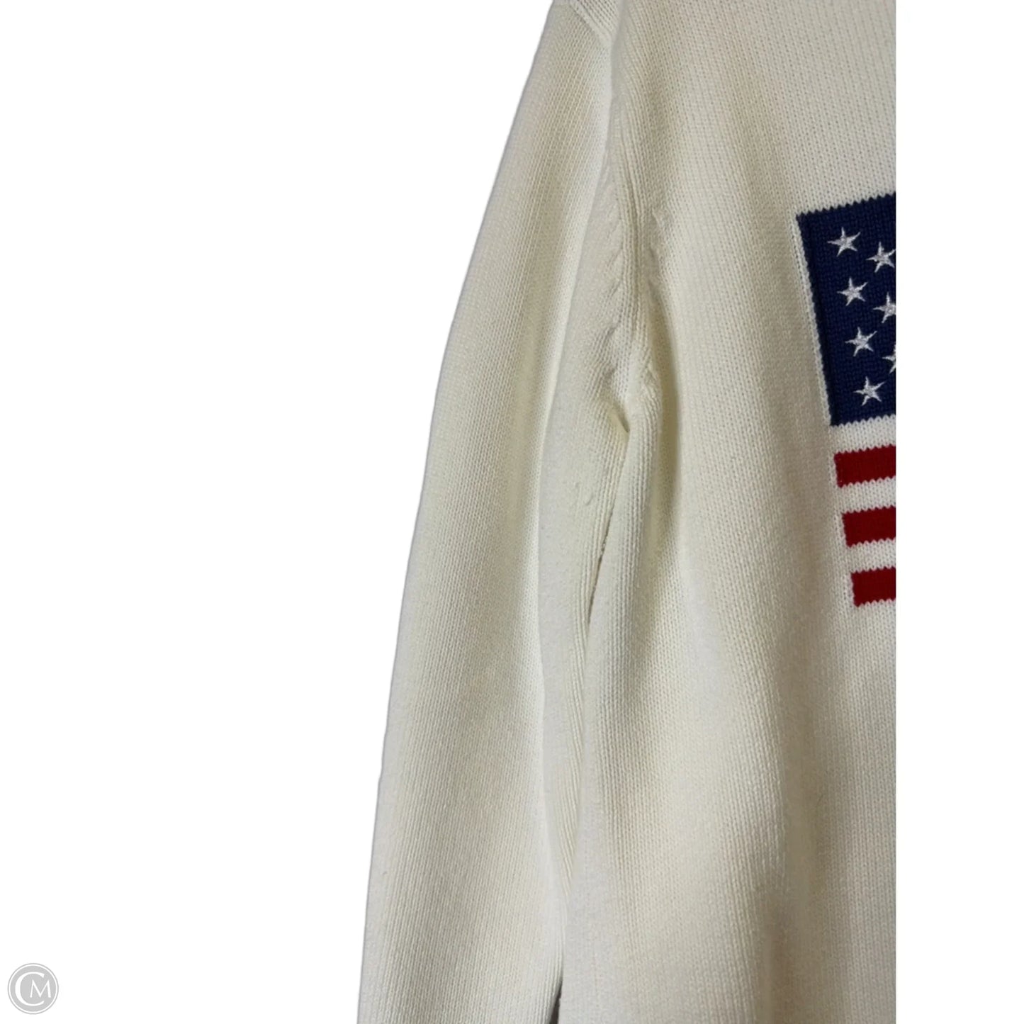 Sweater By Clothes Mentor In Cream, Size: L
