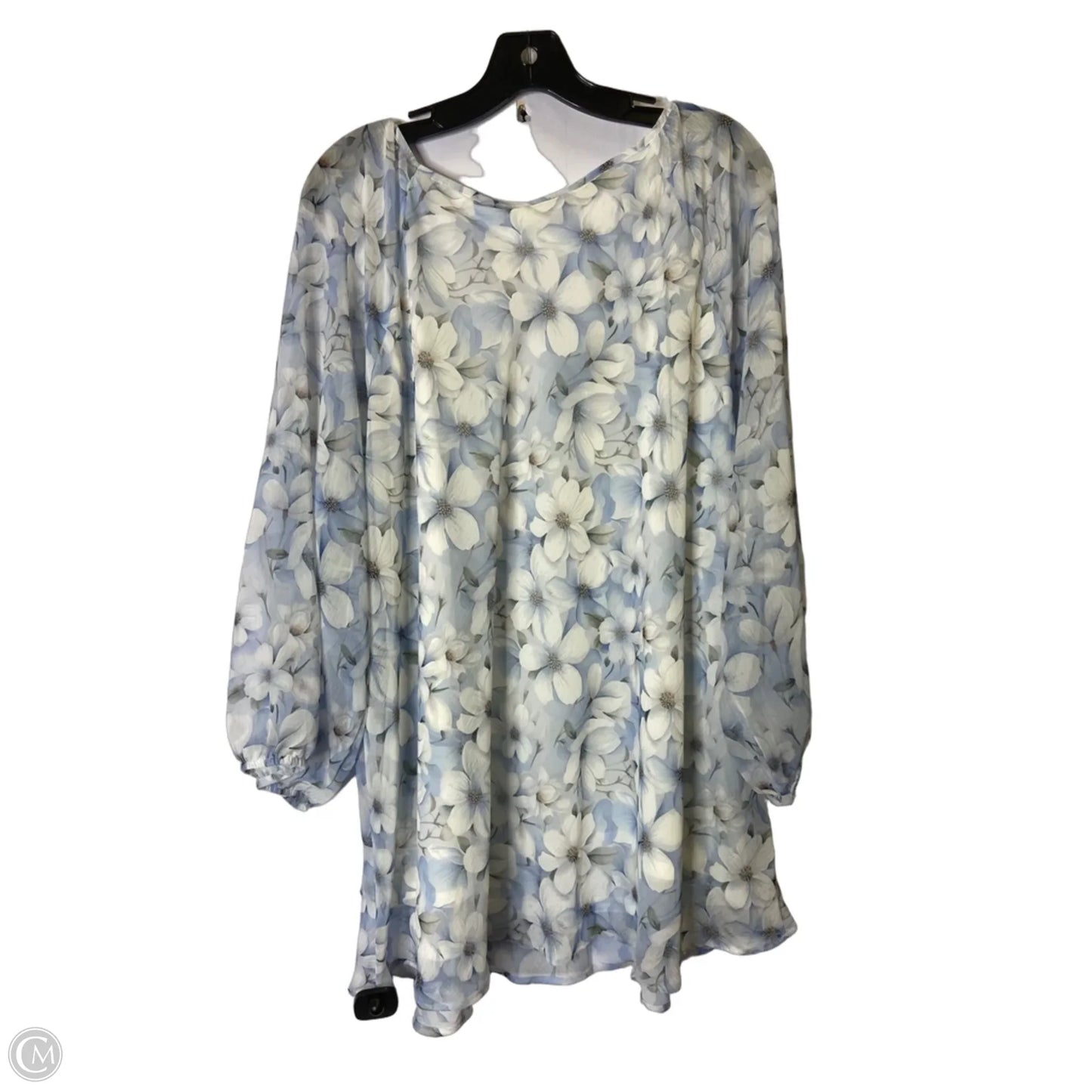Top Short Sleeve By Tamara H In Floral Print, Size: 3x