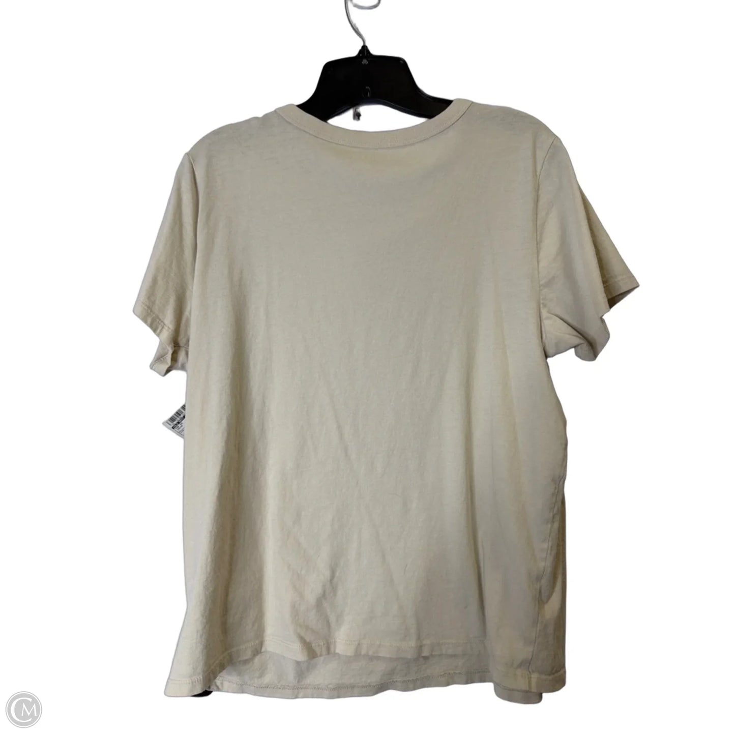 Top Short Sleeve By Old Navy In Cream, Size: L