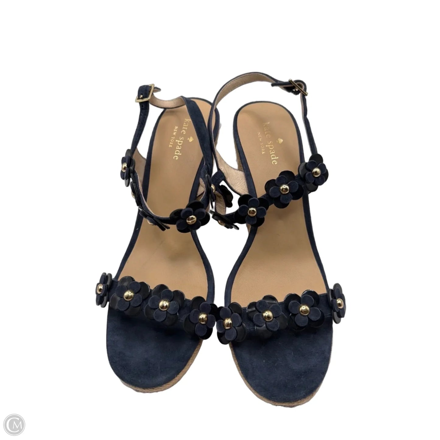 Sandals Designer By Kate Spade In Blue, Size: 9