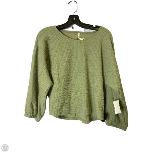 Top Long Sleeve By Anthropologie In Green, Size: M