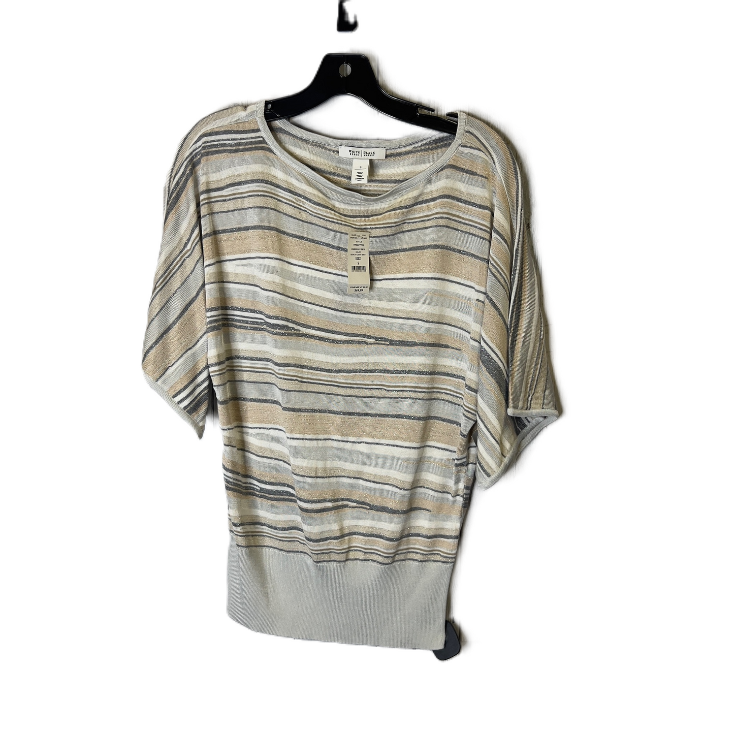 Top Short Sleeve By White House Black Market In Tan, Size: S