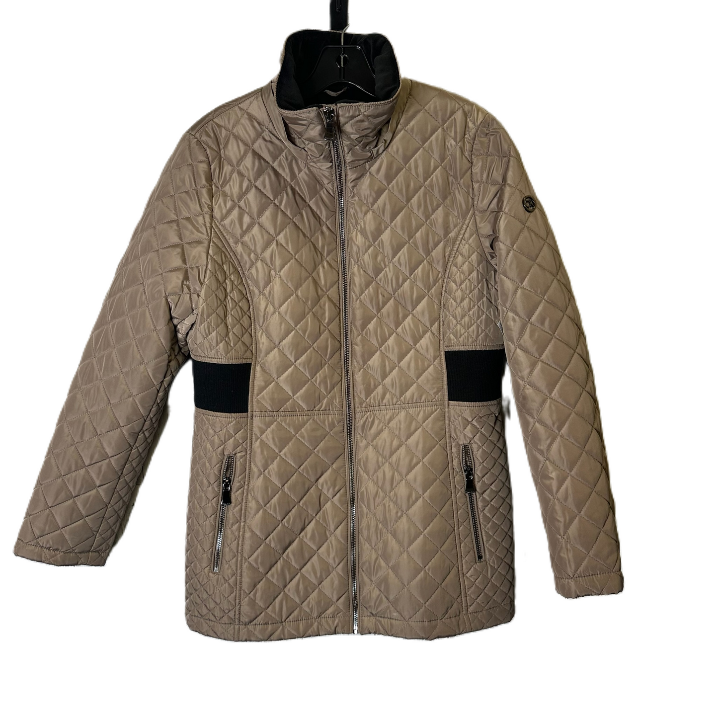 Jacket Puffer & Quilted By Calvin Klein In Brown, Size: L