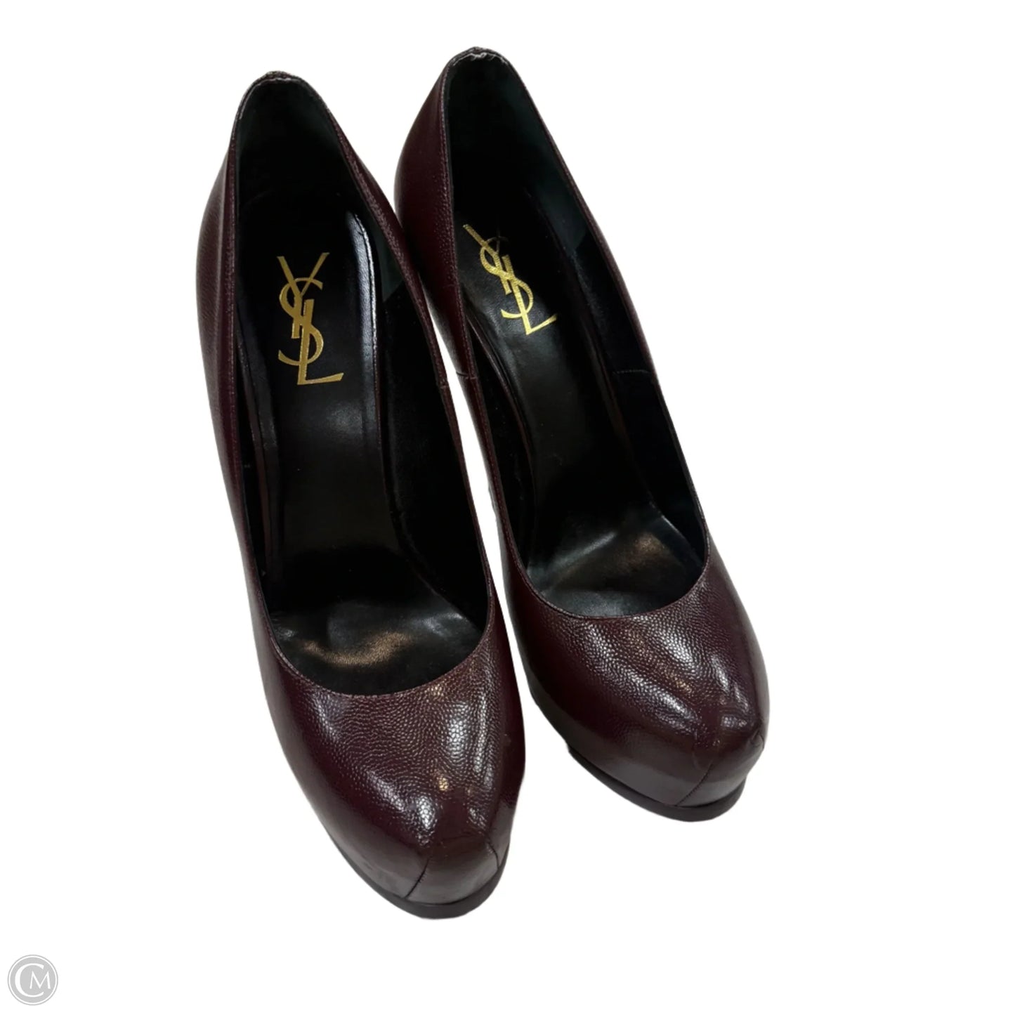 Shoes Luxury Designer By Yves Saint Laurent In Purple, Size: 10.5