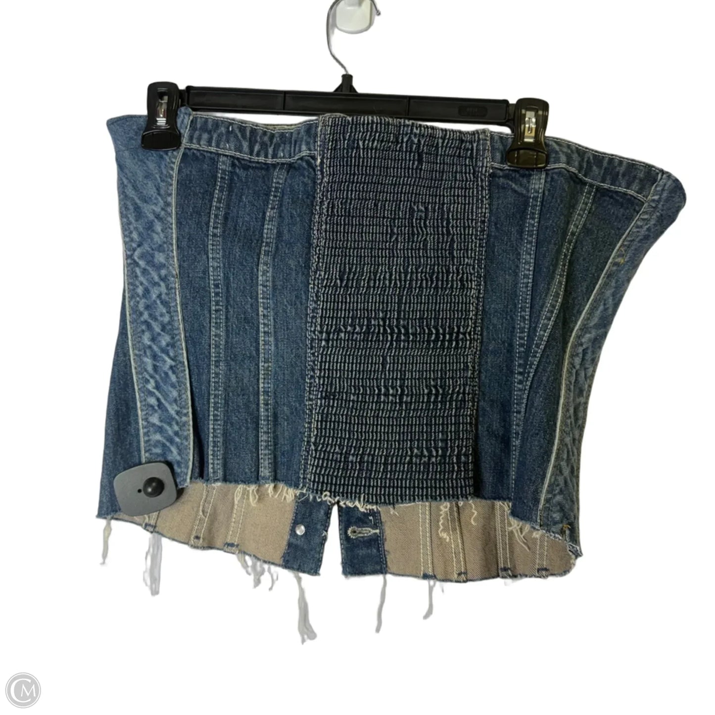 Top Sleeveless By Zara In Blue Denim, Size: Xxl