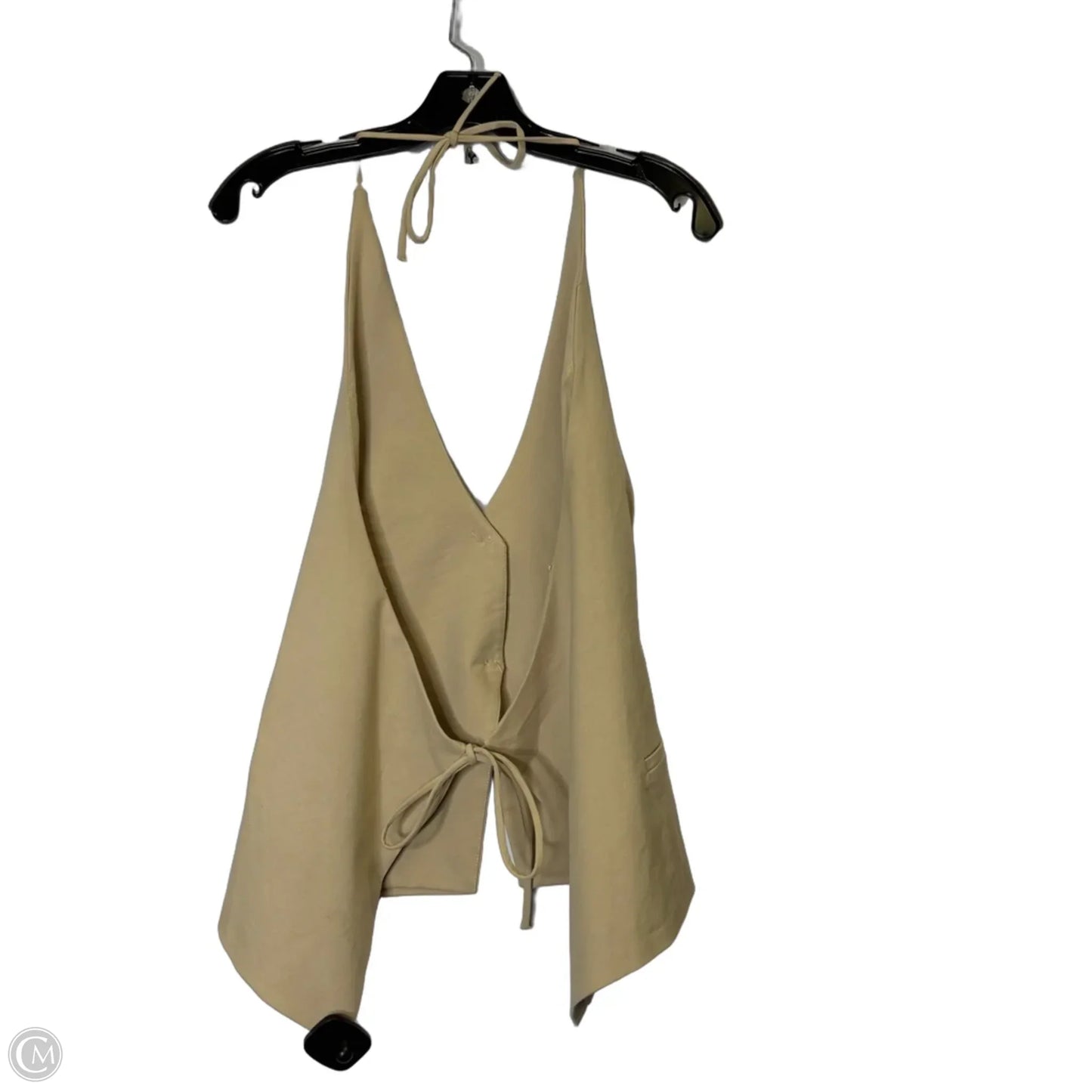 Top Sleeveless By Zara In Cream, Size: Xl
