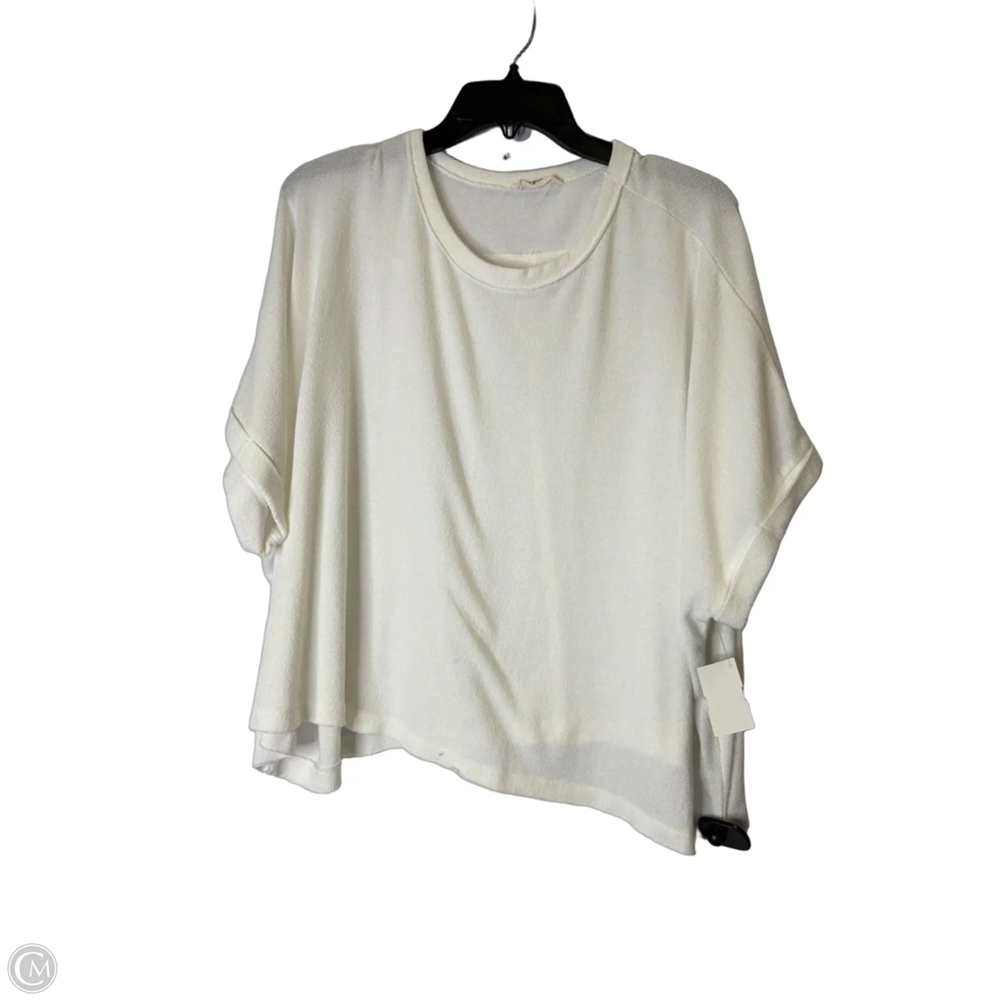 Top Short Sleeve By Charlotte Avery In White, Size: M