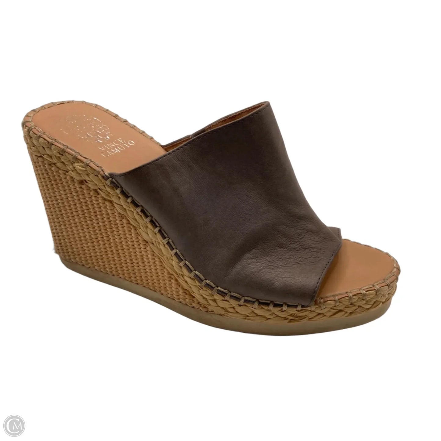 Sandals Heels Wedge By Vince Camuto In Grey, Size: 10