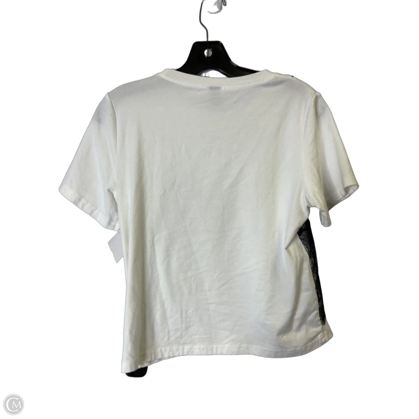 Top Short Sleeve By Dazy In White, Size: L