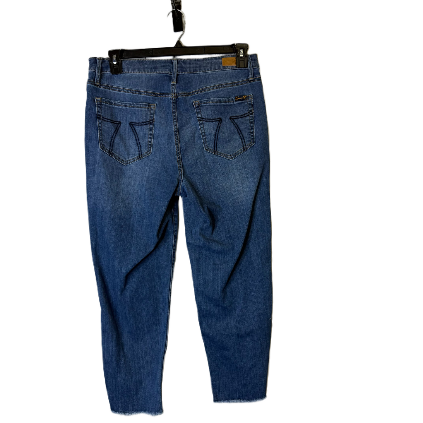 Jeans Skinny By Seven 7 In Blue Denim, Size: 10