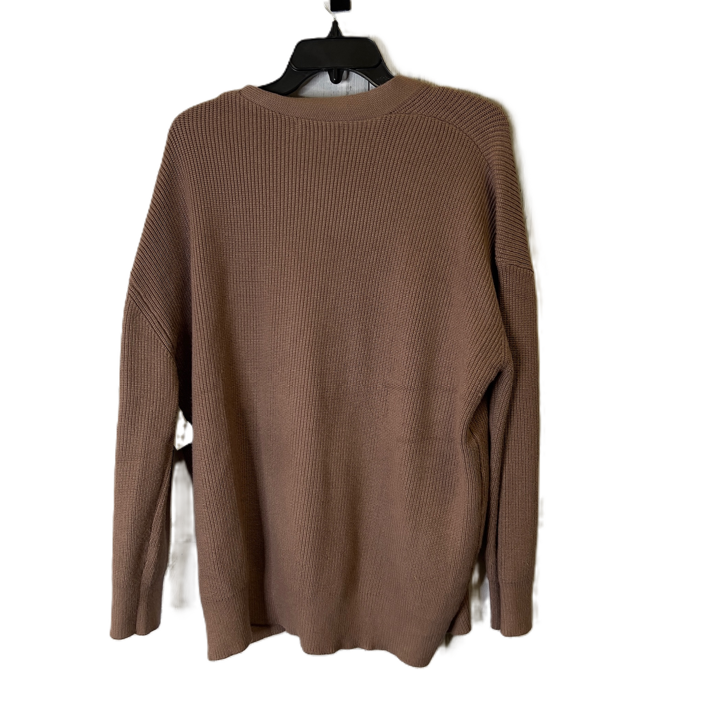 Sweater Cardigan By Clothes Mentor In Brown, Size: M