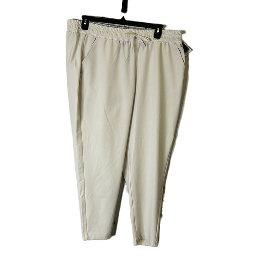 Athletic Pants By All In Motion In Cream, Size: Xxl