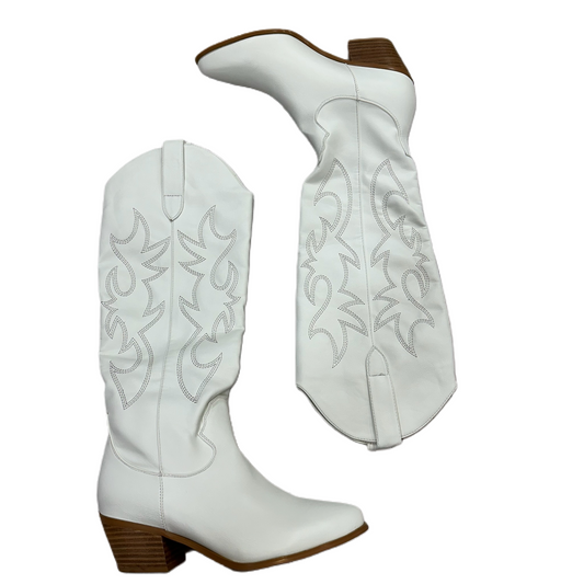White Boots Western By Billini, Size: 7