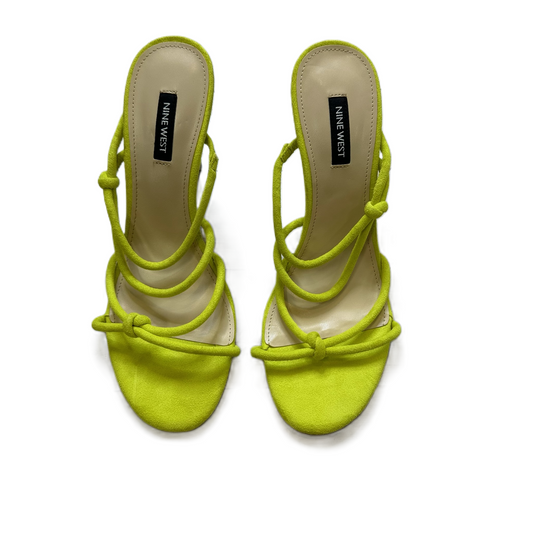 Yellow Sandals Heels Stiletto By Nine West, Size: 9