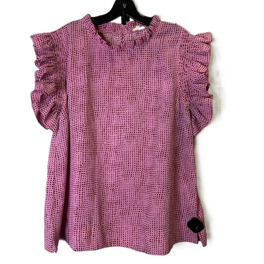 Pink Top Short Sleeve By Jodifl, Size: 1x